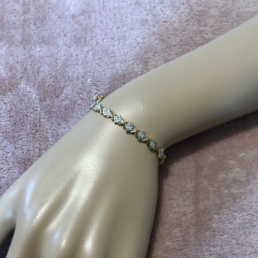 Silver and gold bracelet